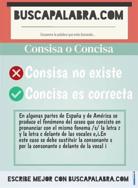 consisa o concisa